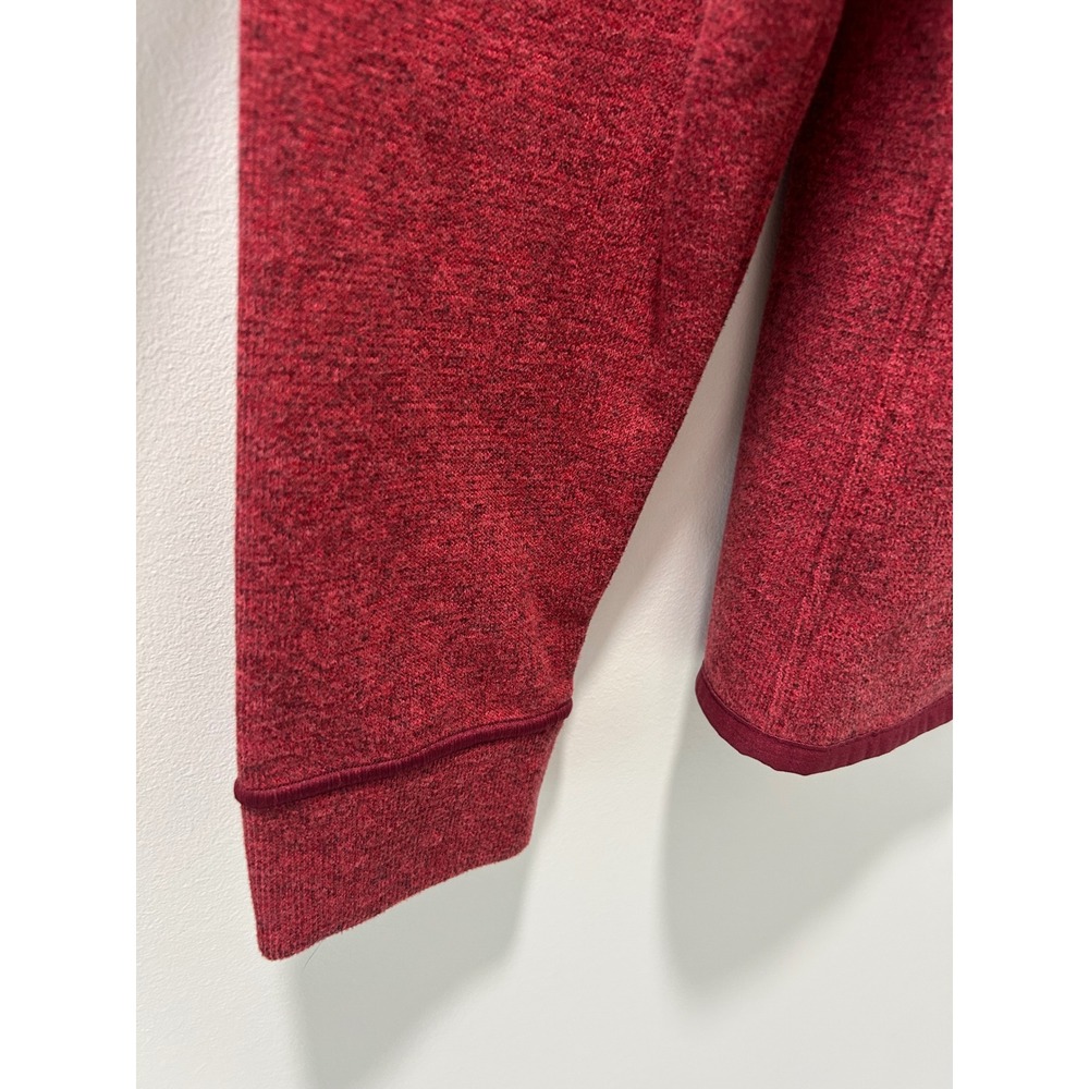 Cutter & Buck Mens Medium Heather Red Quarter Zip Fleece Pullover Sweater Medium - Picture 8 of 10